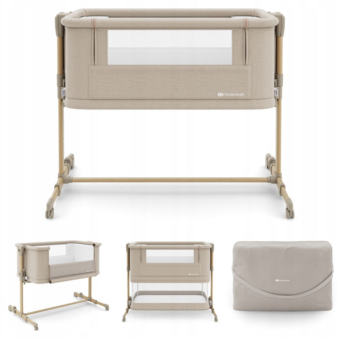 Бебешка кошара KinderKraft - Nestee Grow 2, Beige