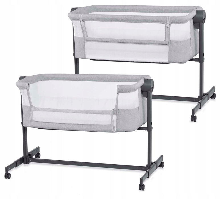 Бебешка кошара KinderKraft - Nestee UP 2, Grey