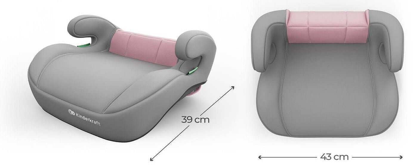 Стол за кола Kinderkraft - I-Spark 2 Plus, i-Size, 100-150 cm, Pink