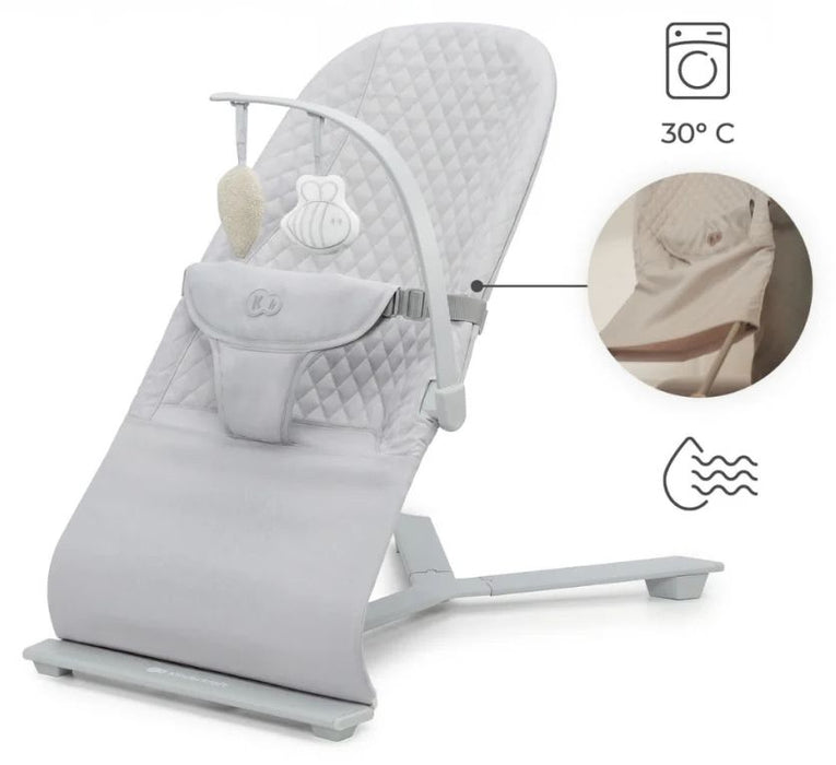 Бебешки шезлонг KinderKraft - Mimi, Light Grey