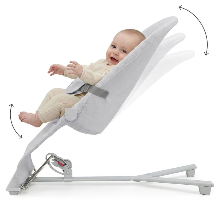 Бебешки шезлонг KinderKraft - Mimi, Light Grey