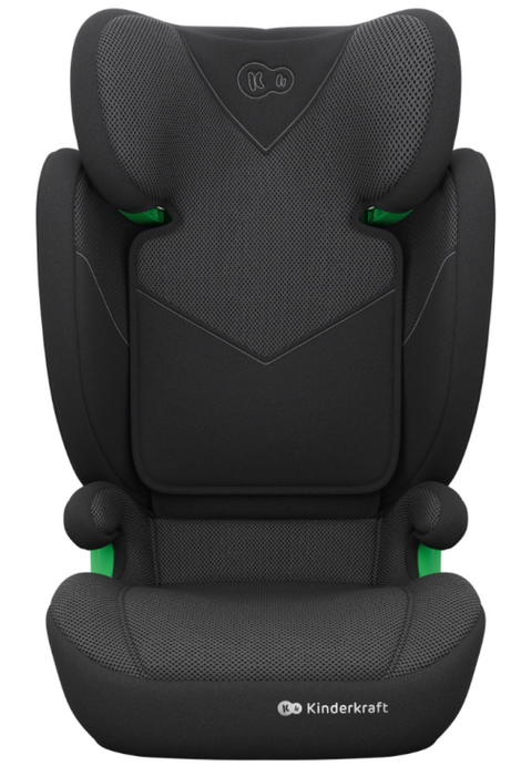 Стол за кола Kinderkraft - Junior Fix 2 Plus, IsoFix, i-Size, 100-150 cm, Black