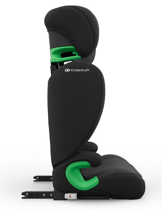 Стол за кола Kinderkraft - Junior Fix 2 Plus, IsoFix, i-Size, 100-150 cm, Black