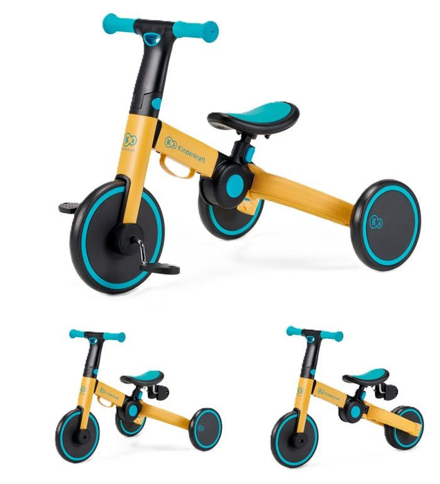 Триколка 3 в 1 KinderКraft - 4trike, Yellow