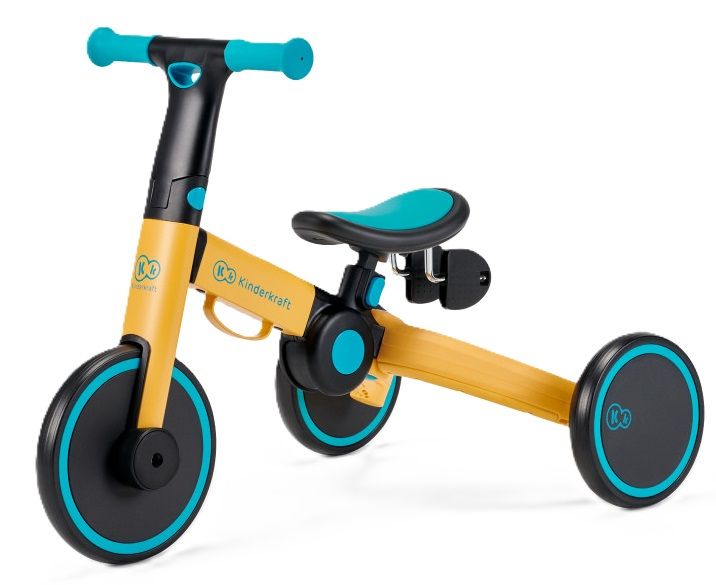 Триколка 3 в 1 KinderКraft - 4trike, Yellow