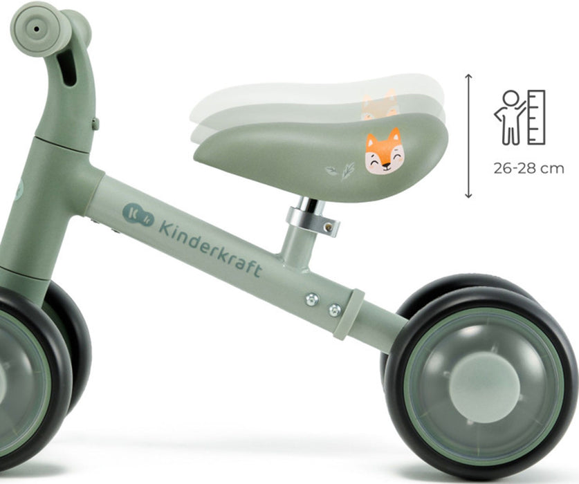 Колело за баланс KinderKraft - Cutie Flash, зелено