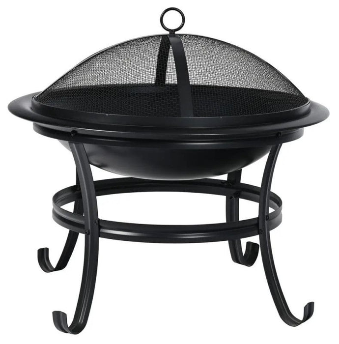 Градинско огнище Kinghoff - KH 2030, 54.5 cm, с капак против искри