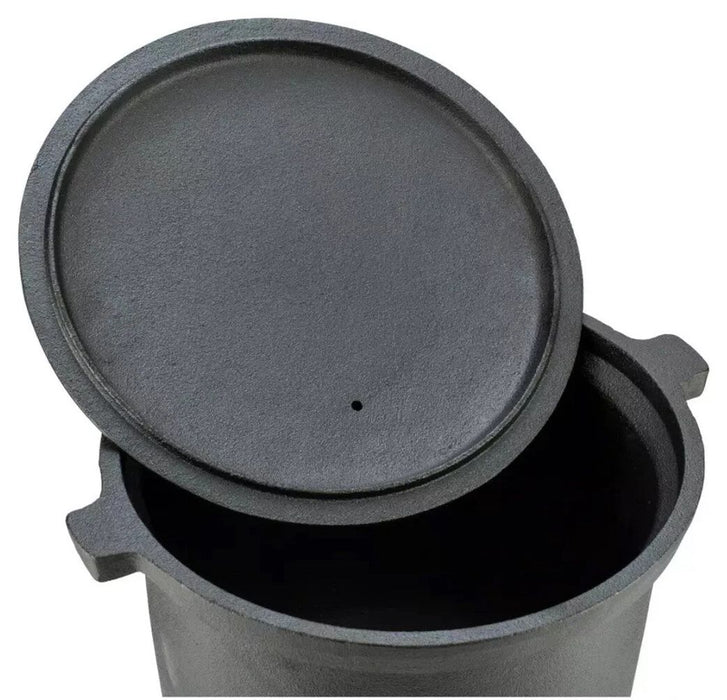 Чугунен ловджийски котел с капак Kinghoff - KH 2231, 4 l, черен