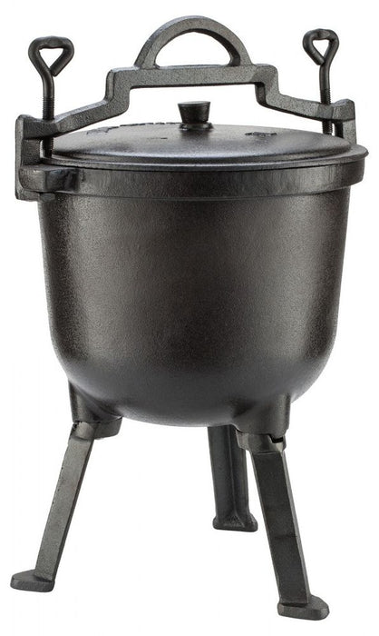 Чугунен ловджийски котел с капак Kinghoff - KH 2231, 4 l, черен