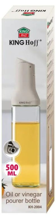 Стъклена бутилка за дресинги Kinghoff - KH 2004, 500 ml, бежов