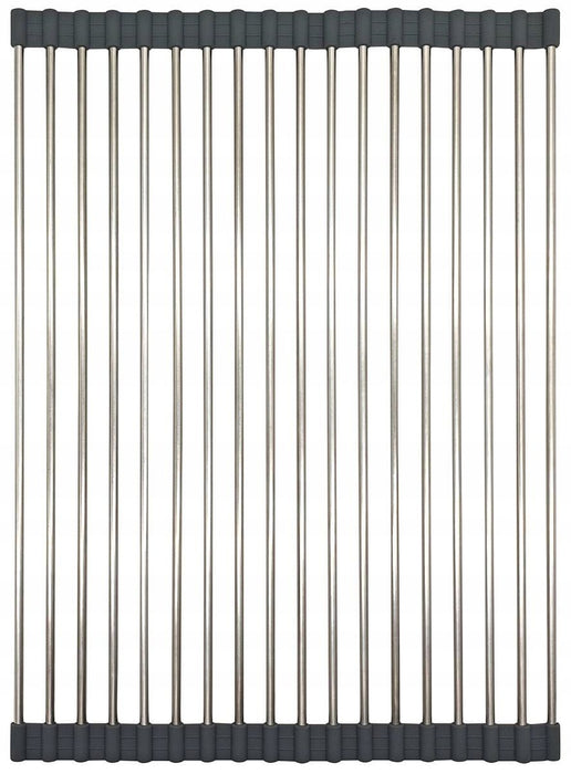 Постелка за сушене на съдове Kinghoff - 45 x 32 cm, инокс/сив