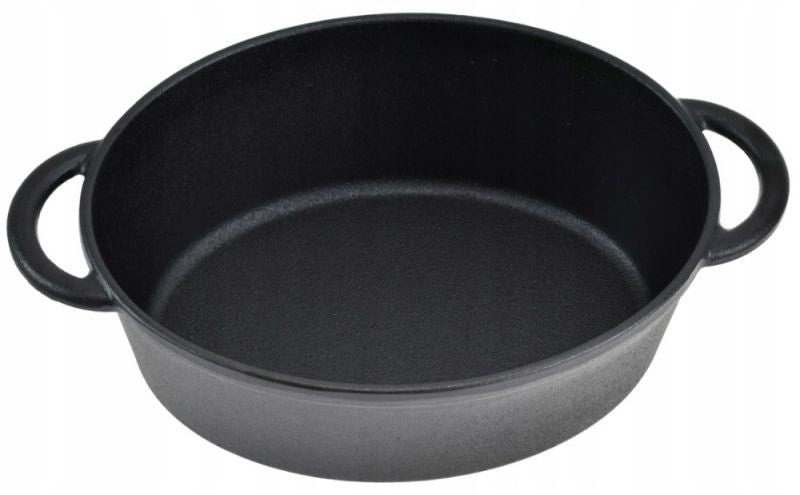 Чугунена тенджера с капак Kinghoff - KH-2255, 4.5 l, черен