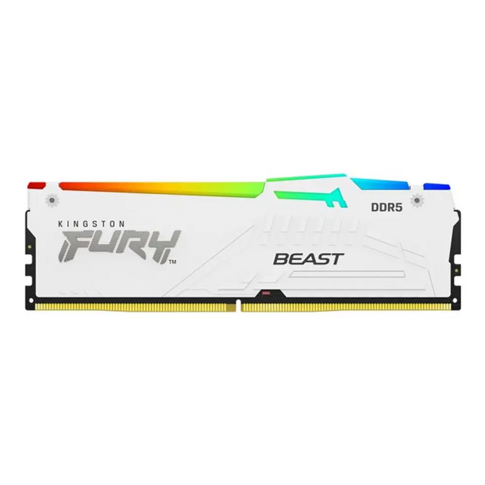 KINGSTON 16GB 6000MT/s DDR5 CL30 DIMM FURY Beast White RGB
