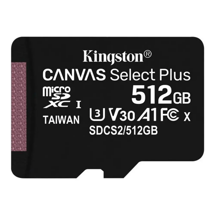 KINGSTON 512GB microSDXC Canvas Select Plus 100R A1 C10