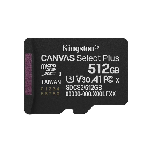 Kingston Technology 512GB micSDXC Canvas Select Plus Gen3