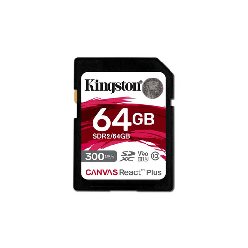 Kingston Technology 64GB Canvas React Plus SDXC UHS-II