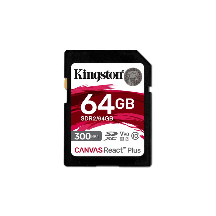 Kingston Technology 64GB Canvas React Plus SDXC UHS-II