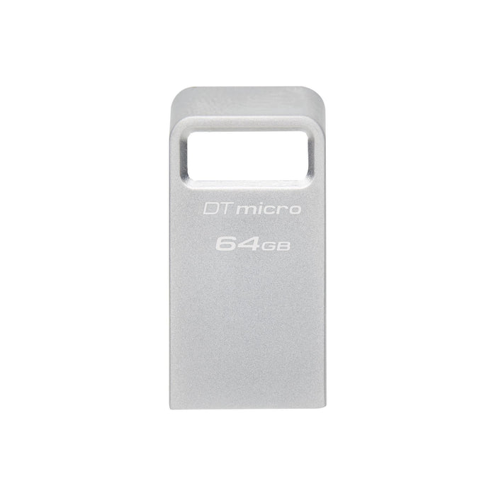 USB памет KINGSTON DataTraveler Micro, 64GB,USB-A 3.2 Gen 1, Сребрист