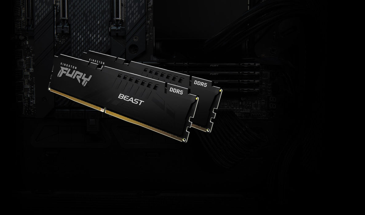 Kingston Technology FURY Beast 32GB 5200MT/s DDR5 CL40 DIMM черен