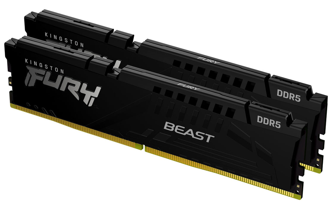 Kingston Technology FURY Beast 64GB 5600MT/s DDR5 CL36 DIMM (Комплект от 2) Черен