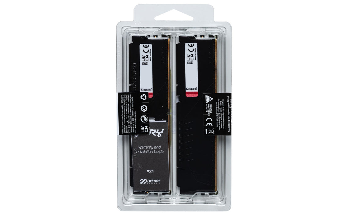 Kingston Technology FURY Beast 64GB 5600MT/s DDR5 CL36 DIMM (Комплект от 2) Черен