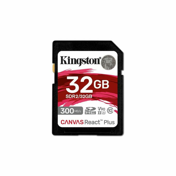 Mикро SD карта памет с адаптер Kingston SDR2/32GB 32 GB SDXC UHS-II 8K Ultra HD (След ремонт A)