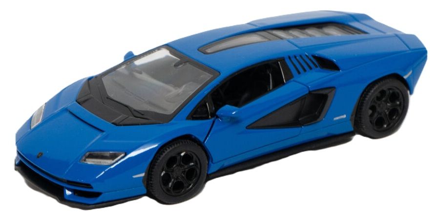 Метална количка Kinsmart - Lamborghini Countach LPI 800-4, 1:36, синя