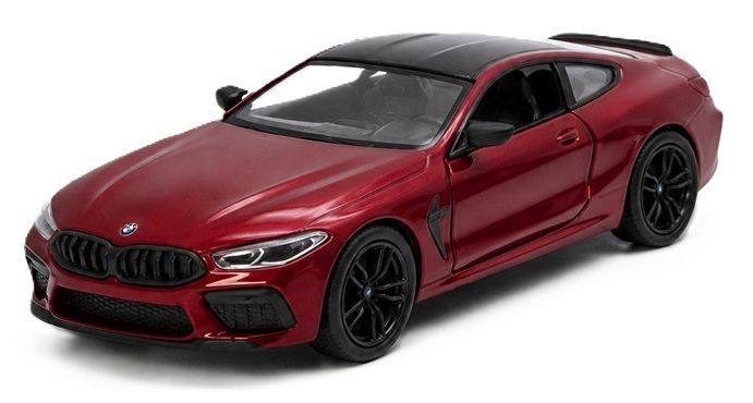 Метална количка Kinsmart - BMW Competition Coupe, 1:34, бордо