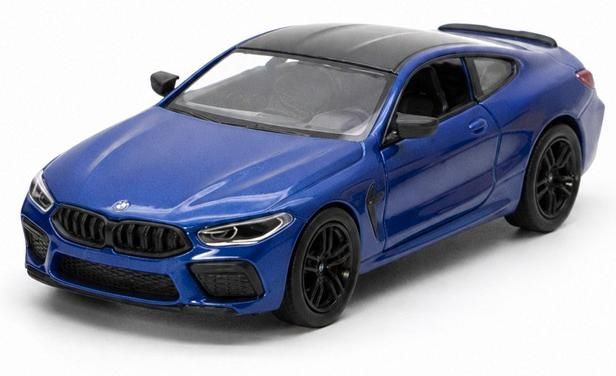Метална количка Kinsmart - BMW Competition Coupe, 1:34, синя