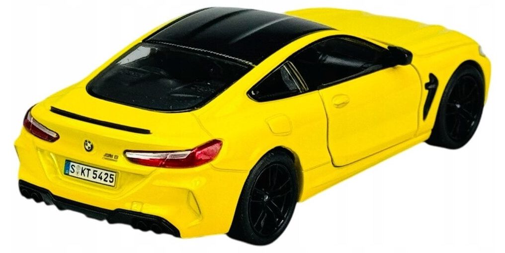 Метална количка Kinsmart - BMW Competition Coupe, 1:34, жълта