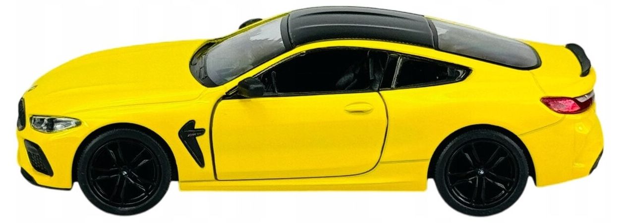 Метална количка Kinsmart - BMW Competition Coupe, 1:34, жълта