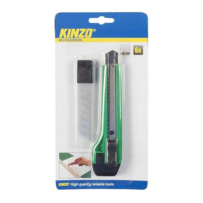 НОЖ МАКЕТЕН С 6 РЕЗЕРВНИ НОЖЧЕТА KINZO