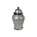 Китайска ваза DKD Home Decor Порцелан Златен Бял