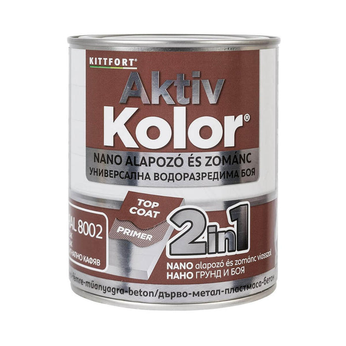 БОЯ 2В1 AKTIV COLOR RAL8002 СИГН КАФЯВ