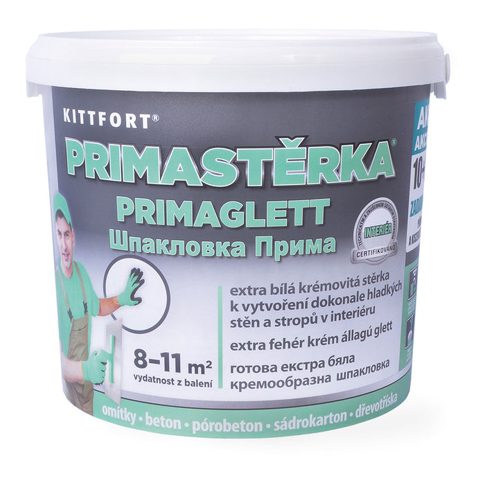 ГОТОВА ЗА УПОТРЕБА ШПАКЛОВКА PRIMA КФ 10+0.5КГ KITTFORT