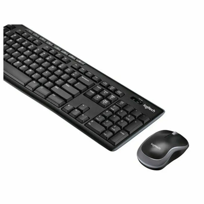 Kлаиатура с безжична мишка Logitech 920-004513 Черен
