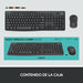Kлаиатура с безжична мишка Logitech 920-009798 Черен