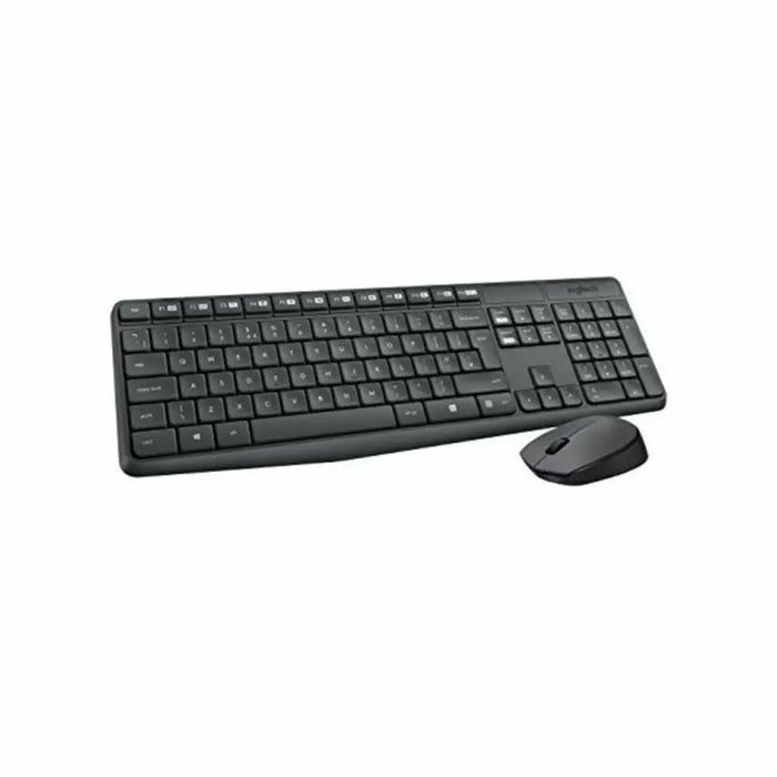 Kлаиатура с безжична мишка Logitech 920-007919 Черен Сив