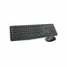 Kлаиатура с безжична мишка Logitech 920-007919 Черен Сив