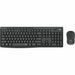 Kлаиатура с безжична мишка Logitech MK295 френски Черен Сив