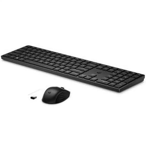 Kлаиатура с безжична мишка HP 4R009AA Черен Испанска Qwerty