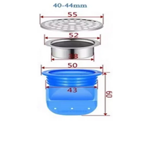 КЛАПА/СУХ ЗАТВОР ЗА СИФОН Ф40 44ММ КЪСА