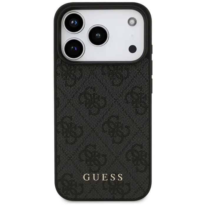 Класически калъф Guess 4G за iPhone 17 Pro - черен