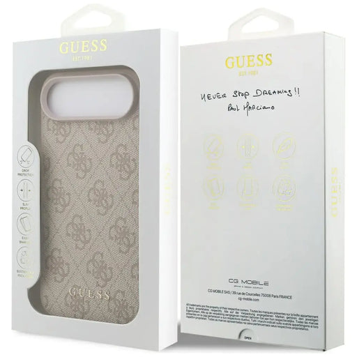 Класически калъф Guess 4G за iPhone 17 Air - розов