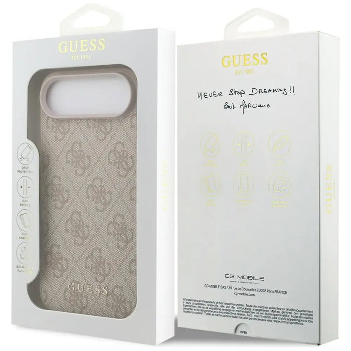 Класически калъф Guess 4G за iPhone 17 Air - розов