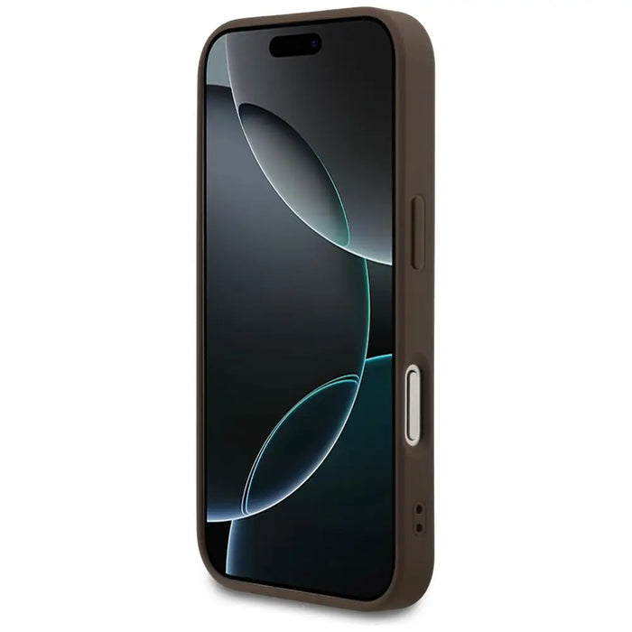 Класически калъф Guess 4G за iPhone 17 Pro - кафяв