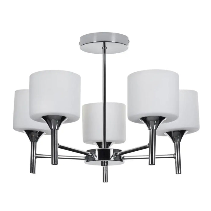 Класически полилей пендел Activejet MIRA Chrome 5xE27 за хол
