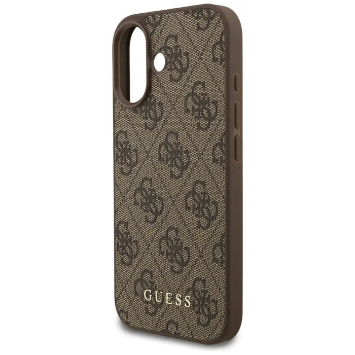 Класически калъф Guess 4G за iPhone 17 - кафяв