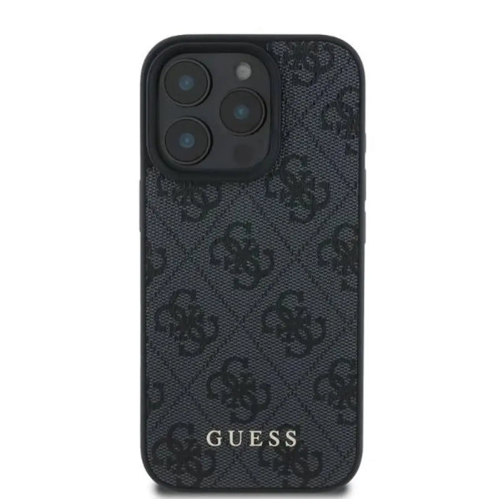 Класически калъф Guess 4G за iPhone 16 Pro Max - черен