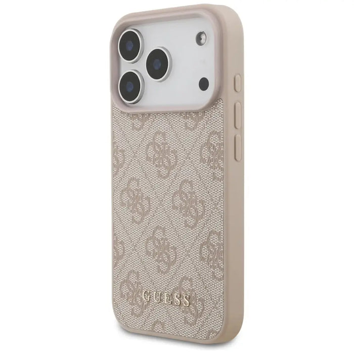 Класически калъф Guess 4G за iPhone 17 Pro - розов